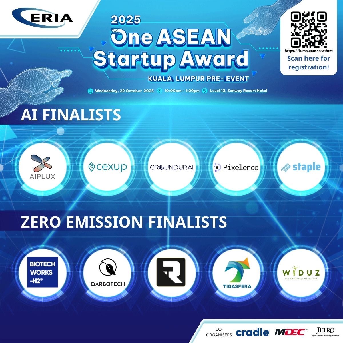Selected as a Finalist at the “One ASEAN Startup Award” Kuala Lumpur Pre-Event