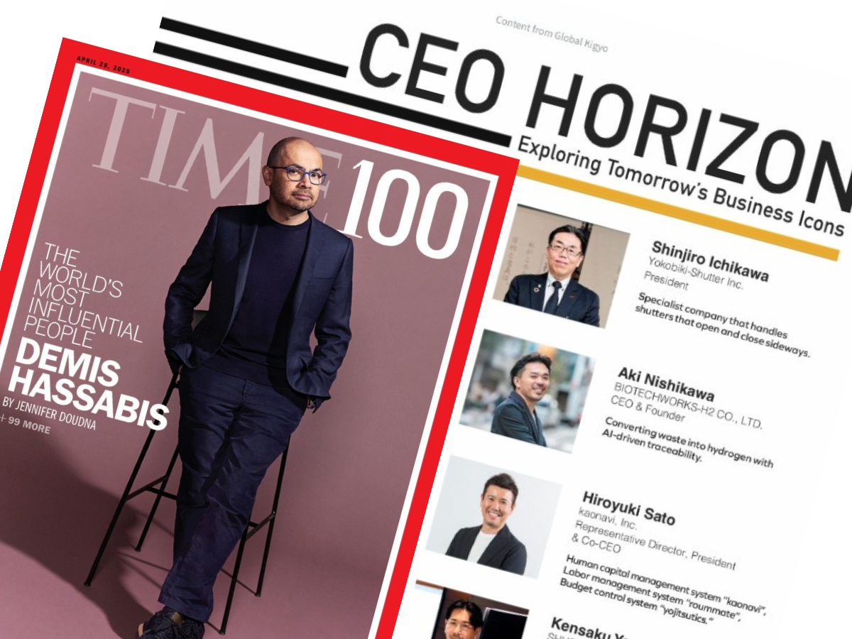 CEO of BIOTECHWORKS-H2 Featured in the “TIME100 Asia” List of the World’s Most Influential People